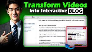 Convert Youtube Video to Interactive Blog in Minutes | BrainyRead