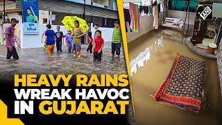 Gujarat: Rain water enters houses, disrupts normal life in Ahmedabad