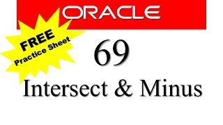 SQL tutorial 69: Intersect and Minus SQL set operators (Free Practice Sheet)