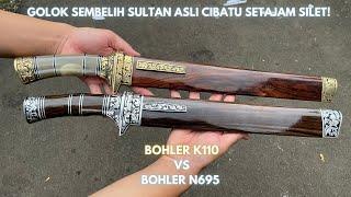 GOLOK SULTAN MAMPU SEMBELIH 20x TANPA ASAH! Golok Pisau Sembelih Baja Bohler N695 K110 SETAJAM SILET