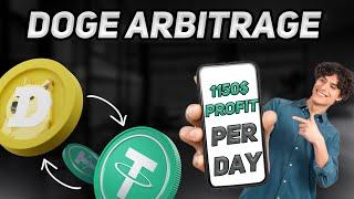 Crypto Arbitrage doge | New Strategy Trading doge 1150$ Profit | Arbitrage Trading doge 2024