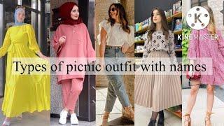 Types of picnic outfit with names||Trendy fashion