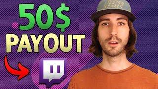 New 50$ Payout Minimum for Twitch Streamers | Twitch Payout