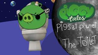 piggy tales pigs at planet | the toilet | cartoon for kids