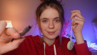 ASMR Face Adjustments & Messing With Your Face! Tracing & Drawing ️