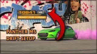 CARX DRIFT RACING - PANTHER M5 BEST DRIFT SETUP + HIDDEN SPOT!!! (PARKING A)