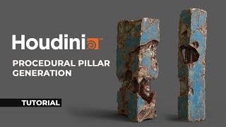 Houdini Tutorial Procedural Pillar Generation