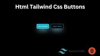 Simple Html Tailwind CSS Transparent Button | Html Tailwind Button Hover Effect