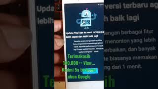 Redmi 5a Terkunci Akun Google atau FRP || Solusi YouTube minta update #singpentingdone