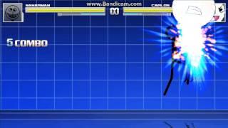 MUGEN: Nanarman(me) vs Carlos the stickman(CPU)