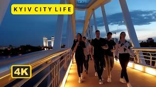 UKRAINE. Secrets of Night: Kyiv After Sundown. No Electricity Walking Tour [4K]