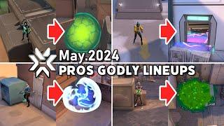 Godly lineups used by pros gone viral on Twitter in May. 2024【 VALORANT 】
