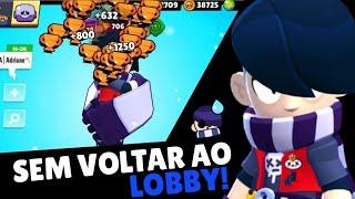 EDGAR NÍVEL MÁXIMO!! CONSEGUI O MAIOR RECORDE DE TROFÉUS SEM VOLTAR AO LOBBY!! BRAWL STARS