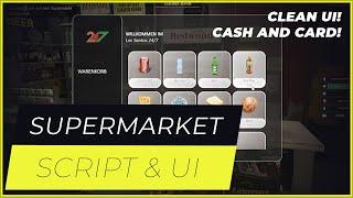 FiveM Supermarket Script | Modern Clean UI [ESX]