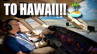 Flying Across the Ocean to Hawaii in a Citation X - Step By Step in a Corporate Jet!
