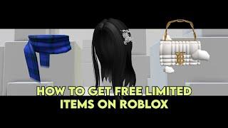 HOW TO GET FREE LIMITED ITEMS AND HAIR ON ROBLOX