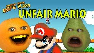 Annoying Orange and Pear Play - Unfair Mario (RAGEQUIT)