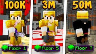 Doing Every Dungeons Floor with a Budget (Hypixel Skyblock Challenge)