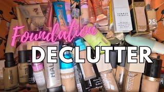 MAKEUP DECLUTTER 2024! \ Episode 18: Foundations \ Over 70% Gone!