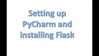 Pip install flask from PyCharm terminal window