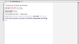 php Tutorial for Beginners 19  Resrencing Variables and Constants