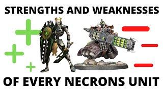 Strengths and Weaknesses for EVERY Necrons Unit - Necron CodexTactics!
