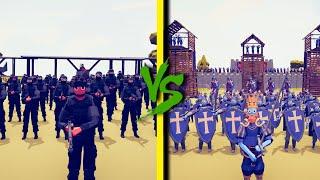 SWAT TEAM vs MEDIEVAL FACTION - Totally Accurate Battle Simulator TABS