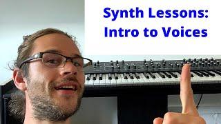 What are voices on a Synth