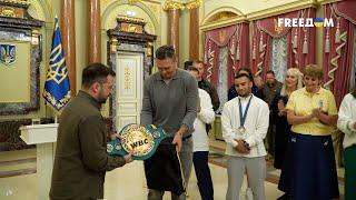 УСИК подарил ЗЕЛЕНСКОМУ чемпионский пояс WBC!