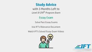 Level III CFA: Study Advice - 3-Months to the Exam