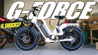 This 28mph E–Bike has 6 SHOCKS ($1,249 NEW) G-Force RS ST