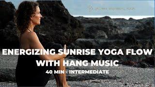 Yoga with Dagmar: Energizing Sunrise Yoga Flow with Hang Music, intermediate