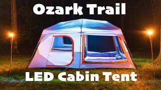 Ozark Trail 10 Person Instant Cabin Tent with LED Lights