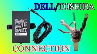 Dell Laptop Adapter Connection 3 Wire To 2 Wire Toshiba 19.5 Volt 130watt