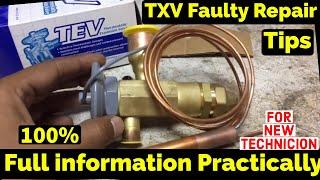 DX unit expansion valve Faulty checked and Repair practically video Hindi Me