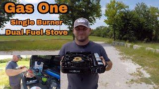 Gas One Single Burner Dual Fuel Stove Unboxing:Test Cooking