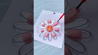 Aesthetic Jelly painting  Coloring Suncatcher- Flower Painting #art #shorts #farjanadrawingacademy