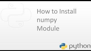 How to install numpy module  in Python on Ubuntu Operating system