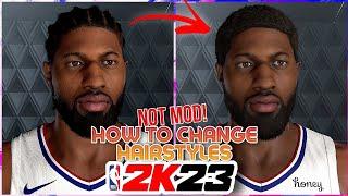 HOW TO CHANGE HAIRSTYLE, FACE SCAN AND PUT A HEADBAND IN NBA 2K23 CURRENT GEN | PC, PS4 AND XB1