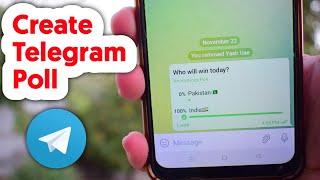 How to create Poll on Telegram Android - Pro Solutions