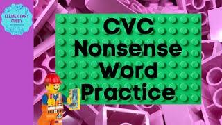 CVC Nonsense Words Practice #5 (no music) Acadience/Dibels NWF