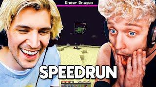 Teaching XQC How To Speedrun Minecraft