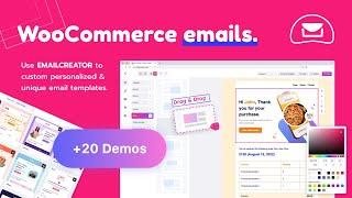 [FREE Woo Email Customizer] Customize Woo email templates with Email Creator plugin.