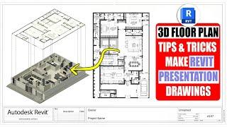 3D Floor Plan Rendering Secrets in Revit | Presentation Tips & Tricks