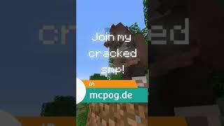 Join my Cracked SMP! + Bedrock/MCPE #shorts #minecraft #cracked #bedrock