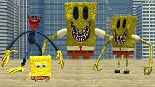 What If SpongeBob Combines With Huggy Wuggy In Garry's Mod