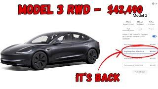 Unveiling the New $35K Tesla Model 3 LR RWD – What You Need to Know!