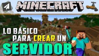 Lo BÁSICO que debes saber al CREAR un SERVIDOR - Minecraft