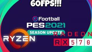 PES 2021 - Ryzen 3 2200G,RX 570 & 12GB Ram! | Benchmark