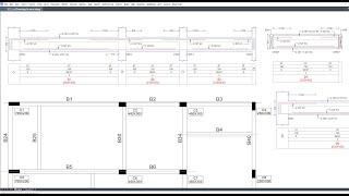 Beam Longitudinal Sections | Beam BBS in CAD | Beam Quantity